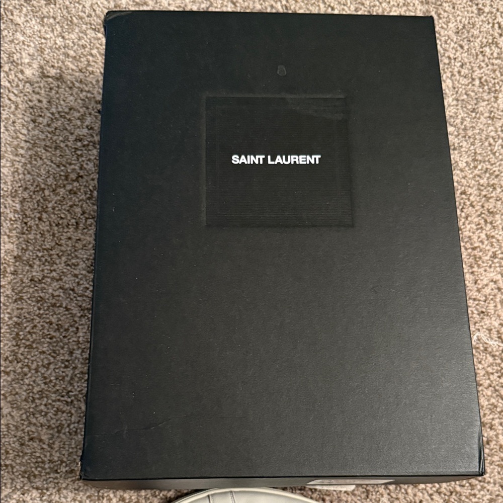 Saint Laurent White Sneakers with Camo Laces - Picture 3 of 15
